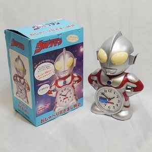 Seiko Ultraman Character Type Talking Alarm Clock - tested - with original box